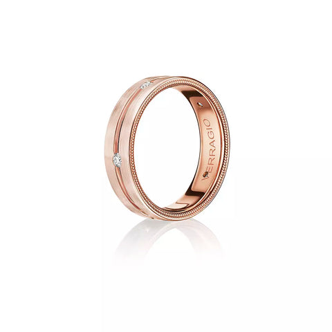 Verragio 6mm Matte Finish Diamond Band VWD-6921