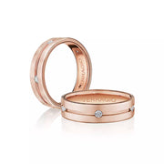 Verragio 6mm Matte Finish Diamond Band VWD-6921