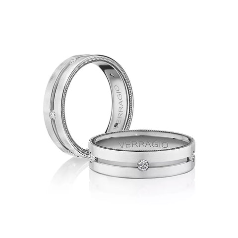 Verragio 6mm Matte Finish Diamond Band VWD-6921