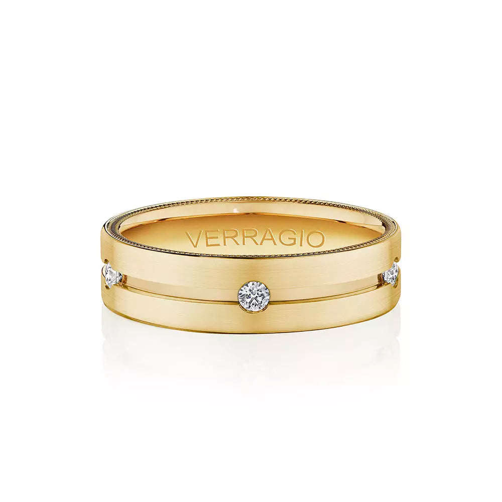 Verragio 6mm Matte Finish Diamond Band VWD-6921