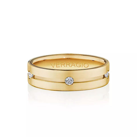 Verragio 6mm Matte Finish Diamond Band VWD-6921