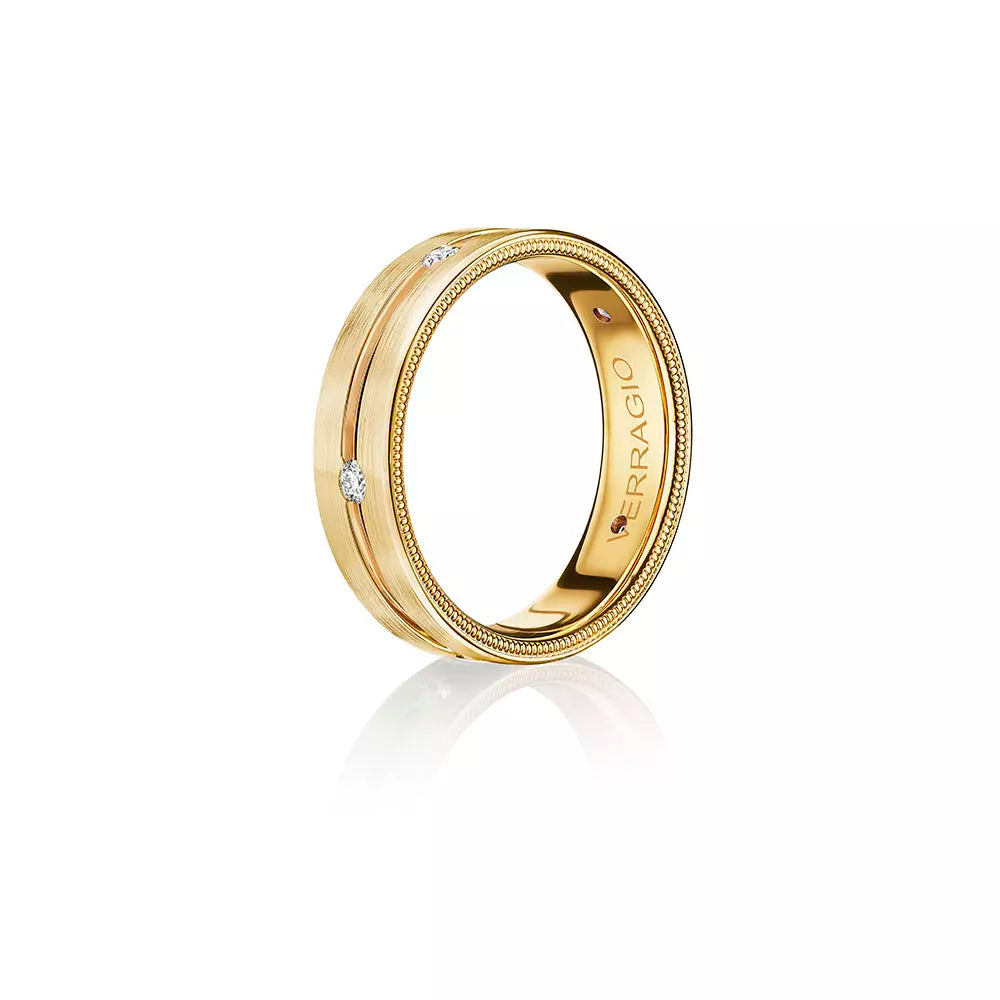Verragio 6mm Matte Finish Diamond Band VWD-6921
