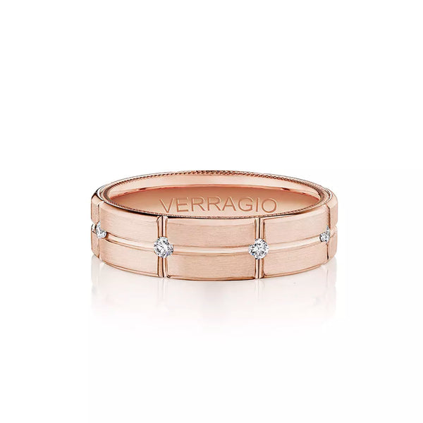 Verragio 6mm Matte Finish Diamond Band VWD-6927