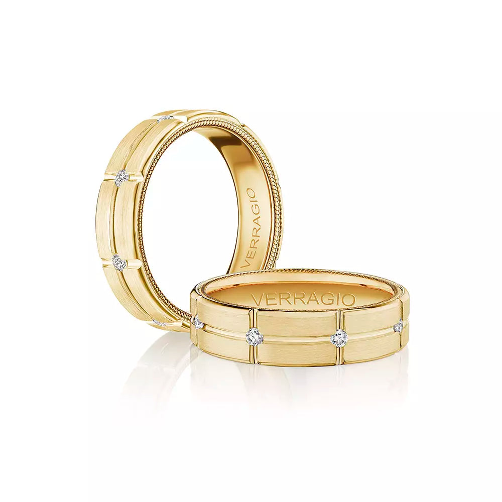 Verragio 6mm Matte Finish Diamond Band VWD-6927
