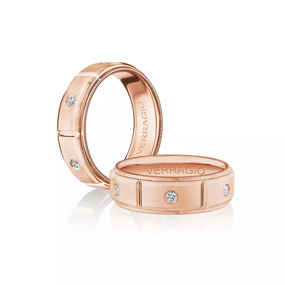 Verragio 7mm Matte Finish Diamond Band VWD-7912