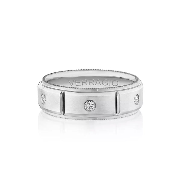 Verragio 7mm Matte Finish Diamond Band VWD-7912