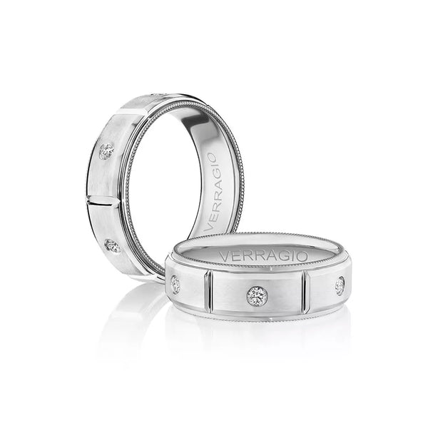 Verragio 7mm Matte Finish Diamond Band VWD-7912