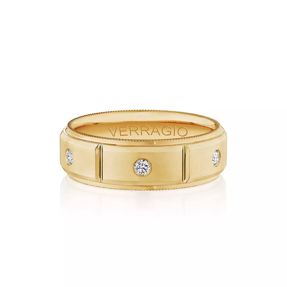 Verragio 7mm Matte Finish Diamond Band VWD-7912
