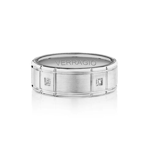 Verragio 8mm Matte Finish Princess Diamond Band VWD-8905