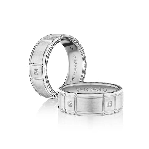 Verragio 8mm Matte Finish Princess Diamond Band VWD-8905