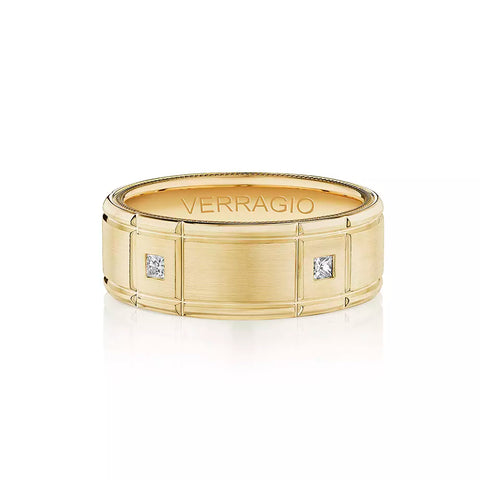 Verragio 8mm Matte Finish Princess Diamond Band VWD-8905