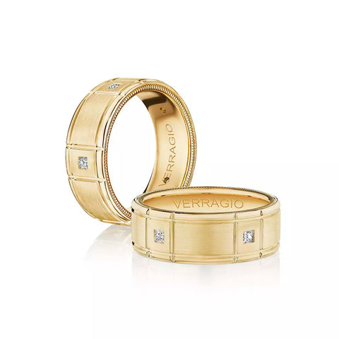 Verragio 8mm Matte Finish Princess Diamond Band VWD-8905