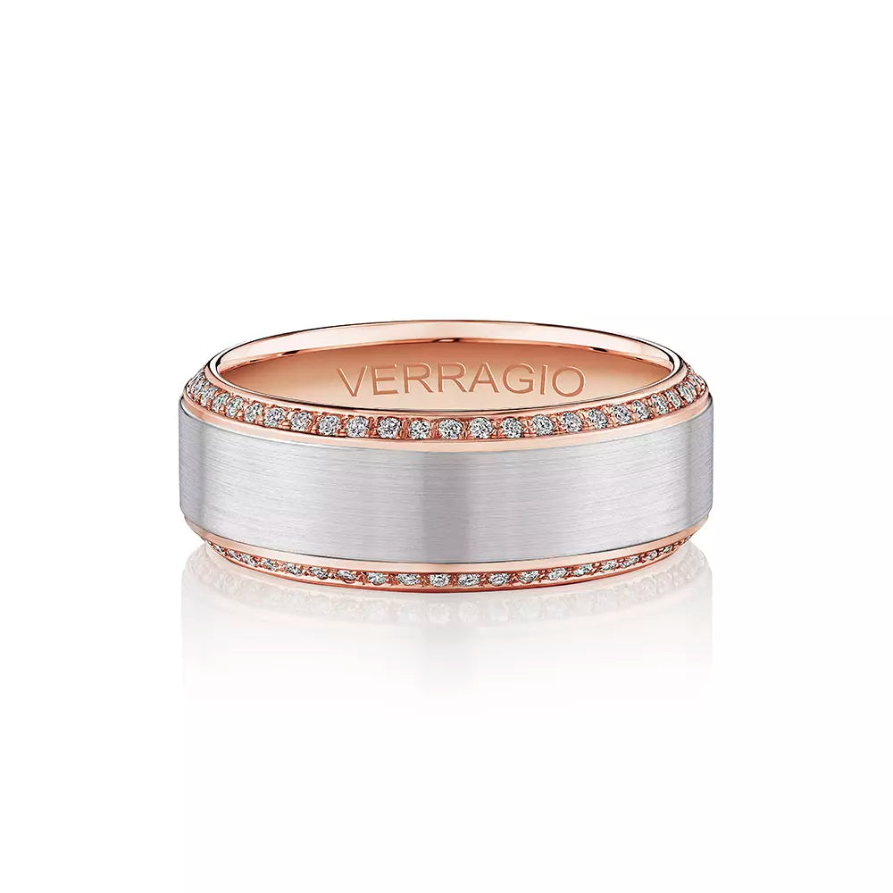 Verragio 8mm Satin Finish Diamond Band VWD-8912