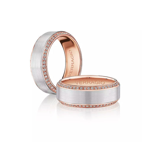 Verragio 8mm Satin Finish Diamond Band VWD-8912