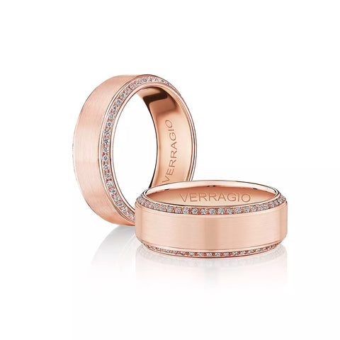 Verragio 8mm Satin Finish Diamond Band VWD-8912