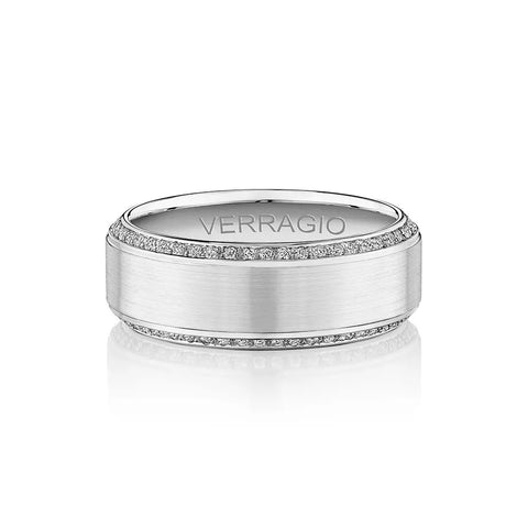 Verragio 8mm Satin Finish Diamond Band VWD-8912