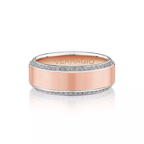 Verragio 8mm Satin Finish Diamond Band VWD-8912