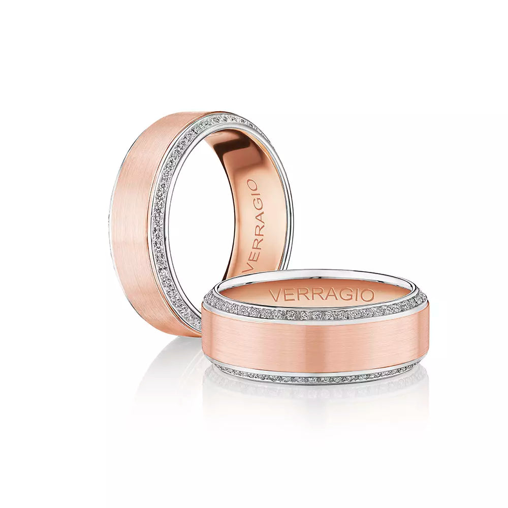 Verragio 8mm Satin Finish Diamond Band VWD-8912