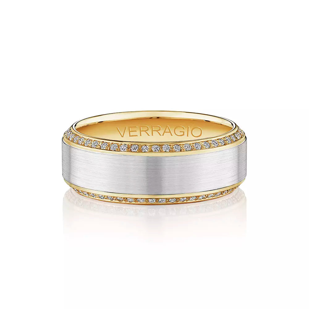 Verragio 8mm Satin Finish Diamond Band VWD-8912