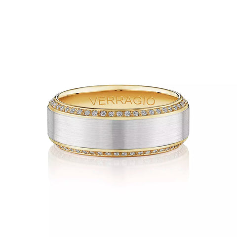 Verragio 8mm Satin Finish Diamond Band VWD-8912