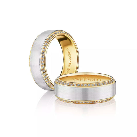 Verragio 8mm Satin Finish Diamond Band VWD-8912