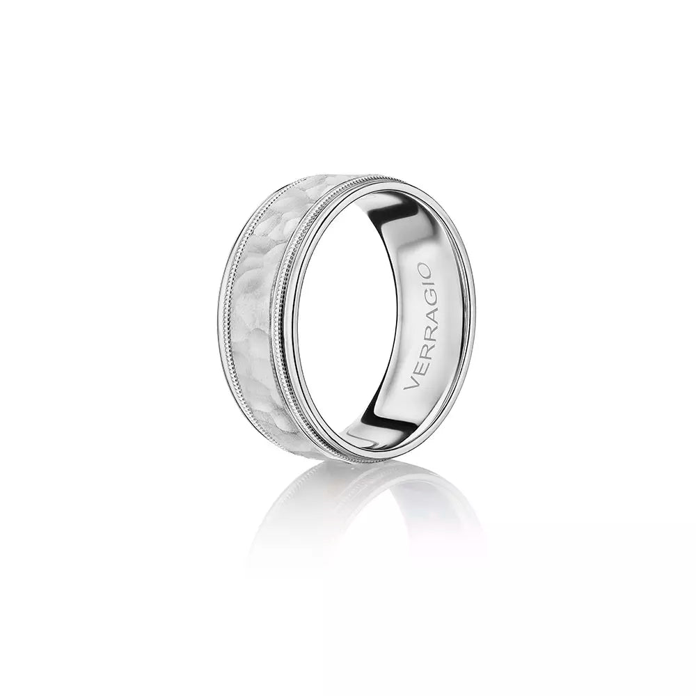 Verragio 8mm hammered matte finish band vws 208 8