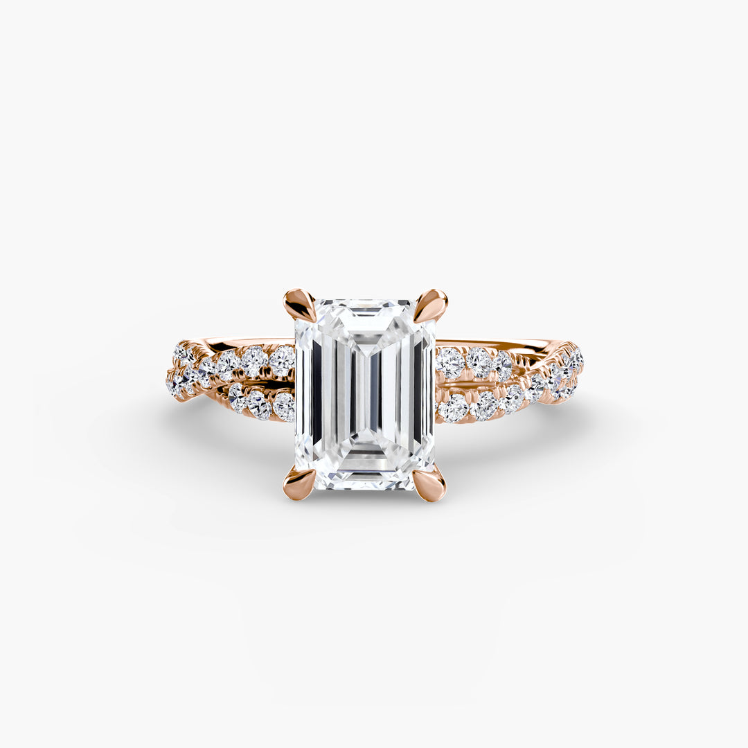 The Twisted Pavé Solitaire