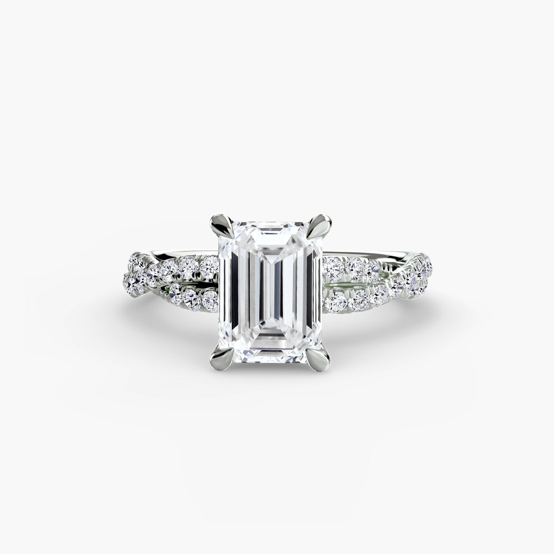 The Twisted Pavé Solitaire
