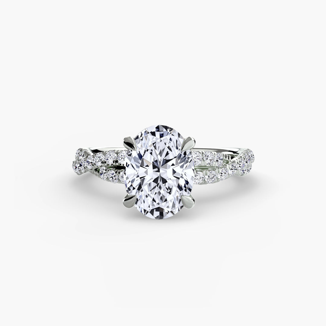 The Twisted Pavé Solitaire