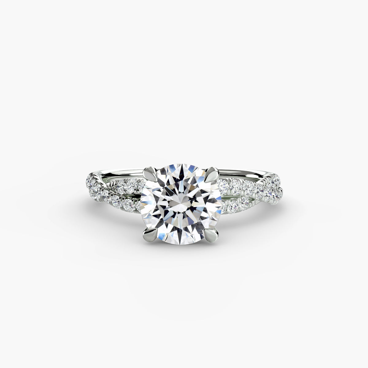 The twisted pavé solitaire