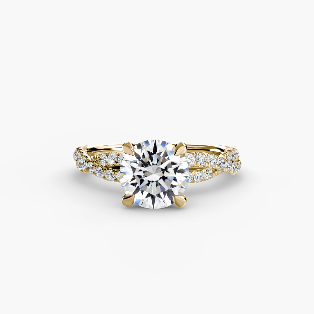 The Twisted Pavé Solitaire