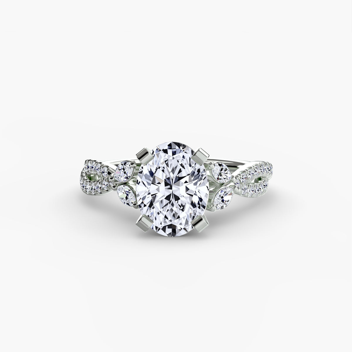 The twist pavé ring