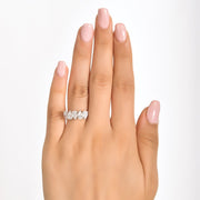 5 Stone Diamond Ring on finger