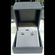 0.90 Ct. Asscher Cut Diamond Stud Earrings