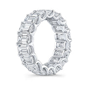 Emerald Cut Eternity Band Lab Grown