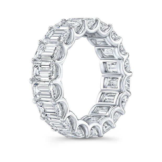 Emerald Cut Eternity Band Lab Grown