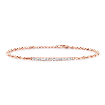 Horizontal Diamond Bar Bracelet