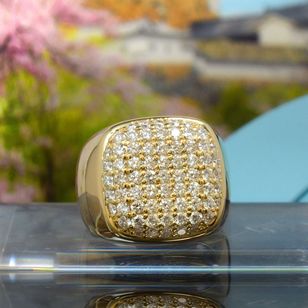 Men's Cluster Diamond Ring (2 Ctw.) 19mm Width