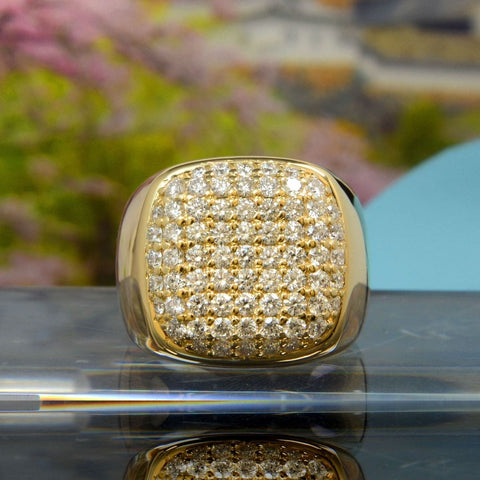 Men's Cluster Diamond Ring (2 Ctw.) 19mm Width