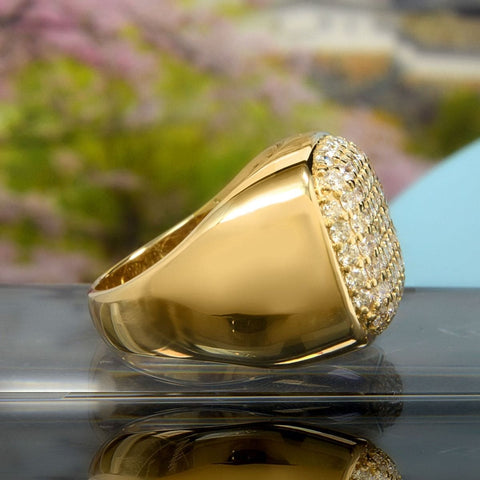 Men's Cluster Diamond Ring (2 Ctw.) 19mm Width