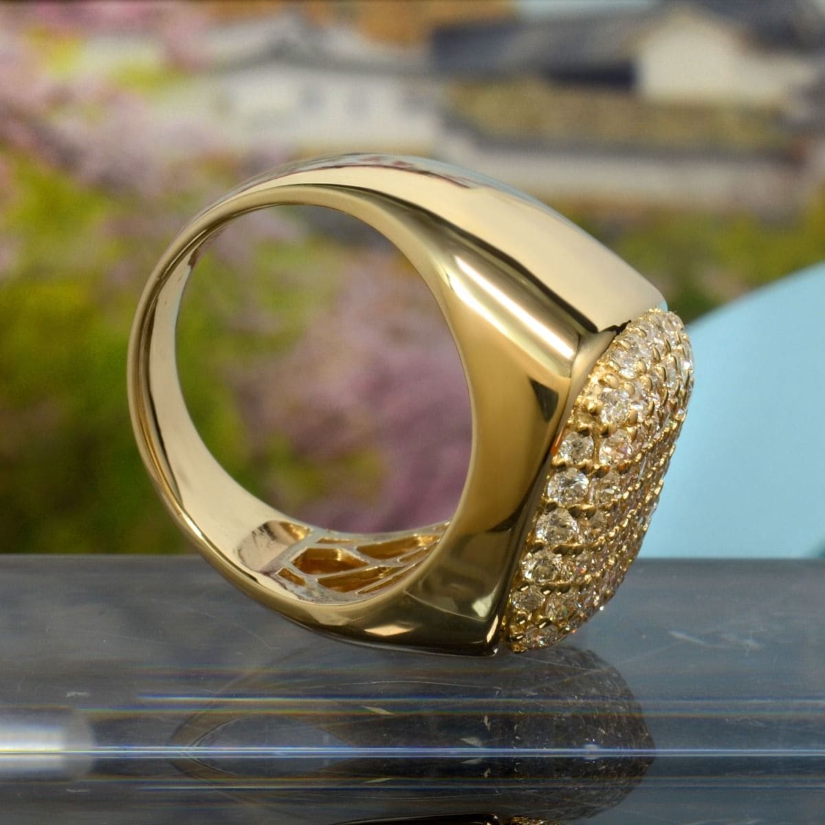 Men's cluster diamond ring (2 ctw