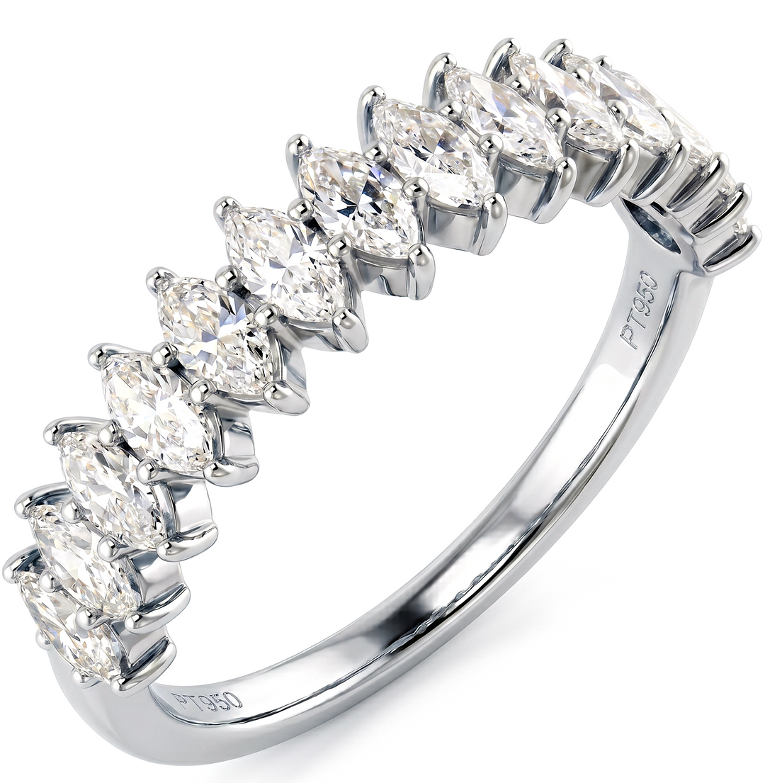Half Eternity Marquise Band (1.00 Ctw)
