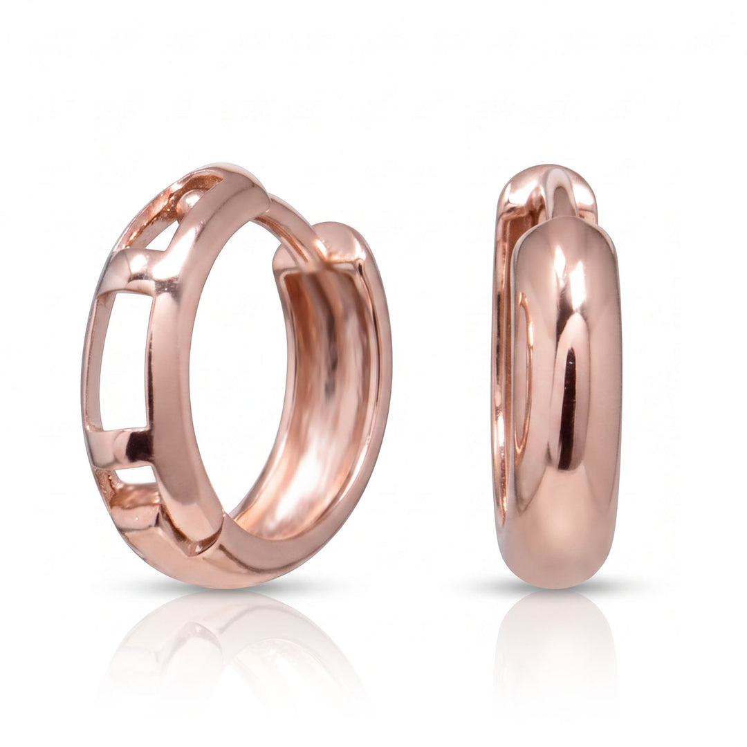 Huggies Hoop Earrings 14K Solid Gold