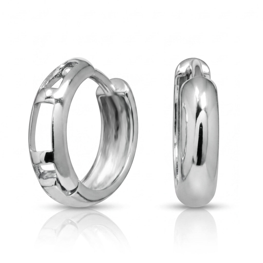 Huggies Hoop Earrings 14K Solid Gold