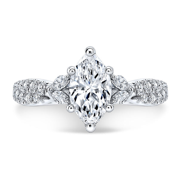 Twisty Marquise Engagement Ring