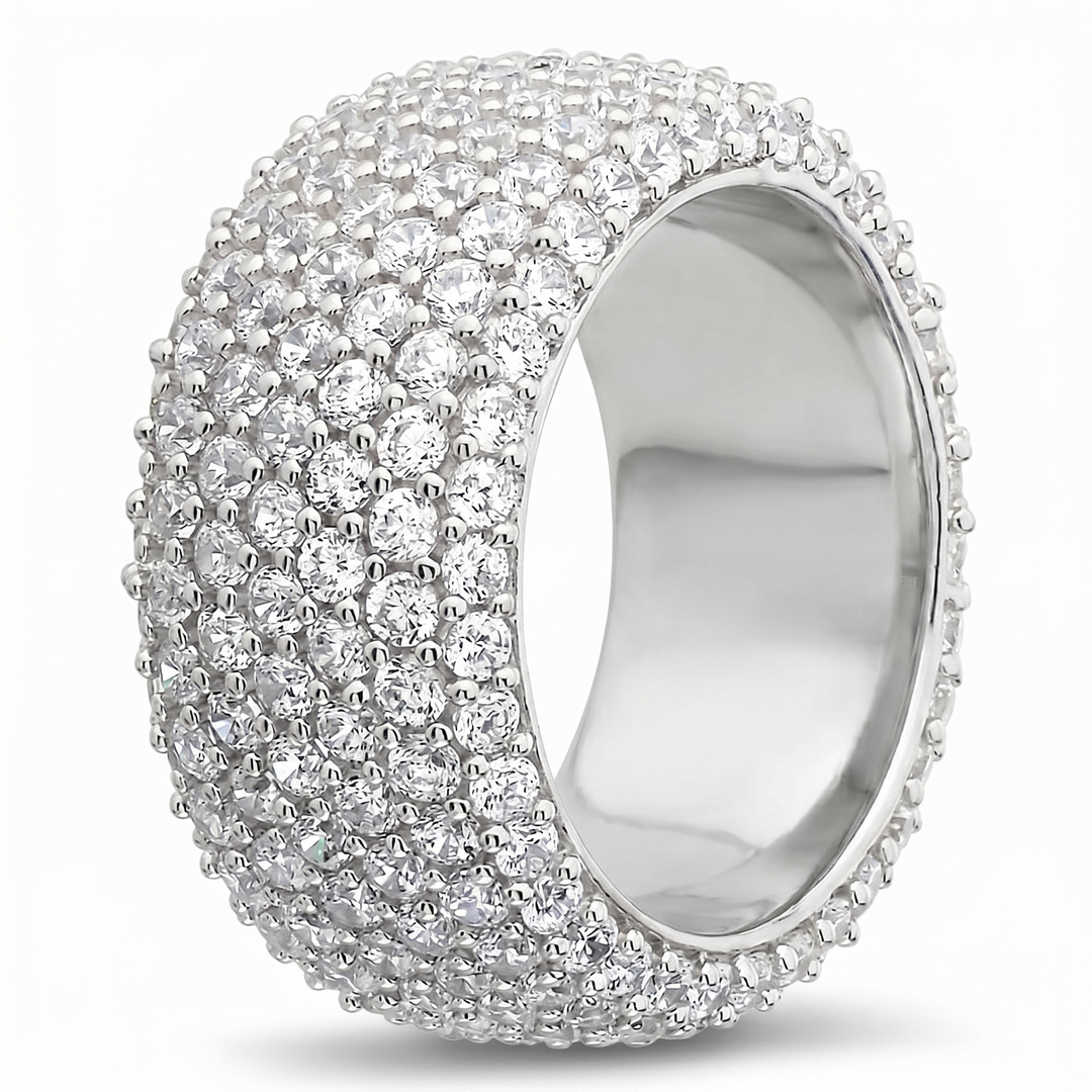 6 Carats Men's Eternity Ring 10mm Width