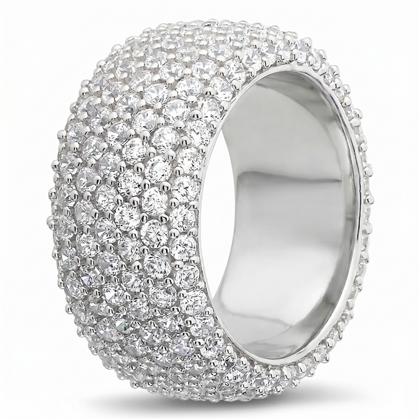 6 Carats Men's Eternity Ring 10mm Width