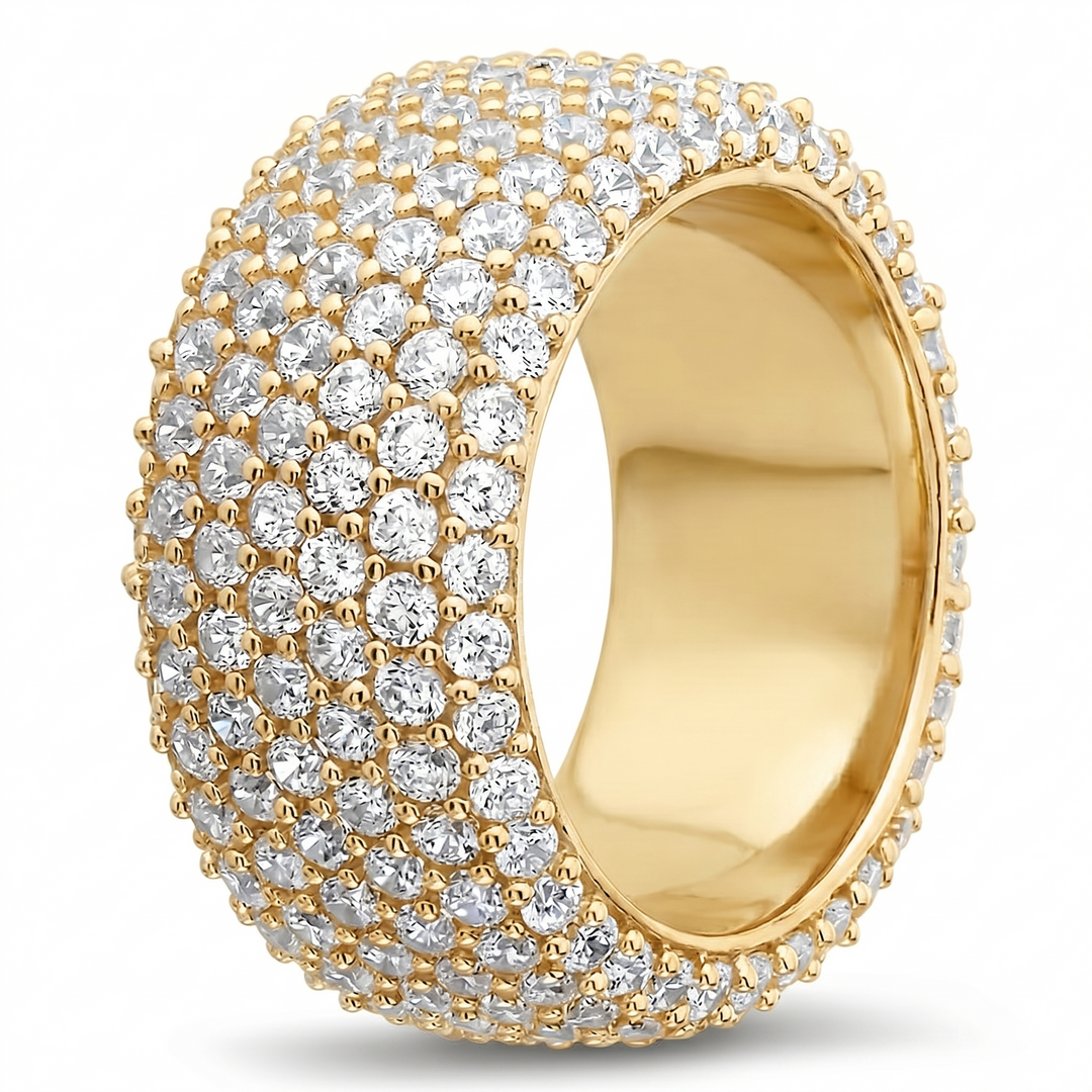 6 Carats Men's Eternity Ring 10mm Width