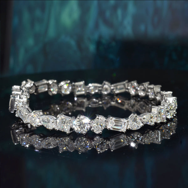 top view of mix shape bracelet
