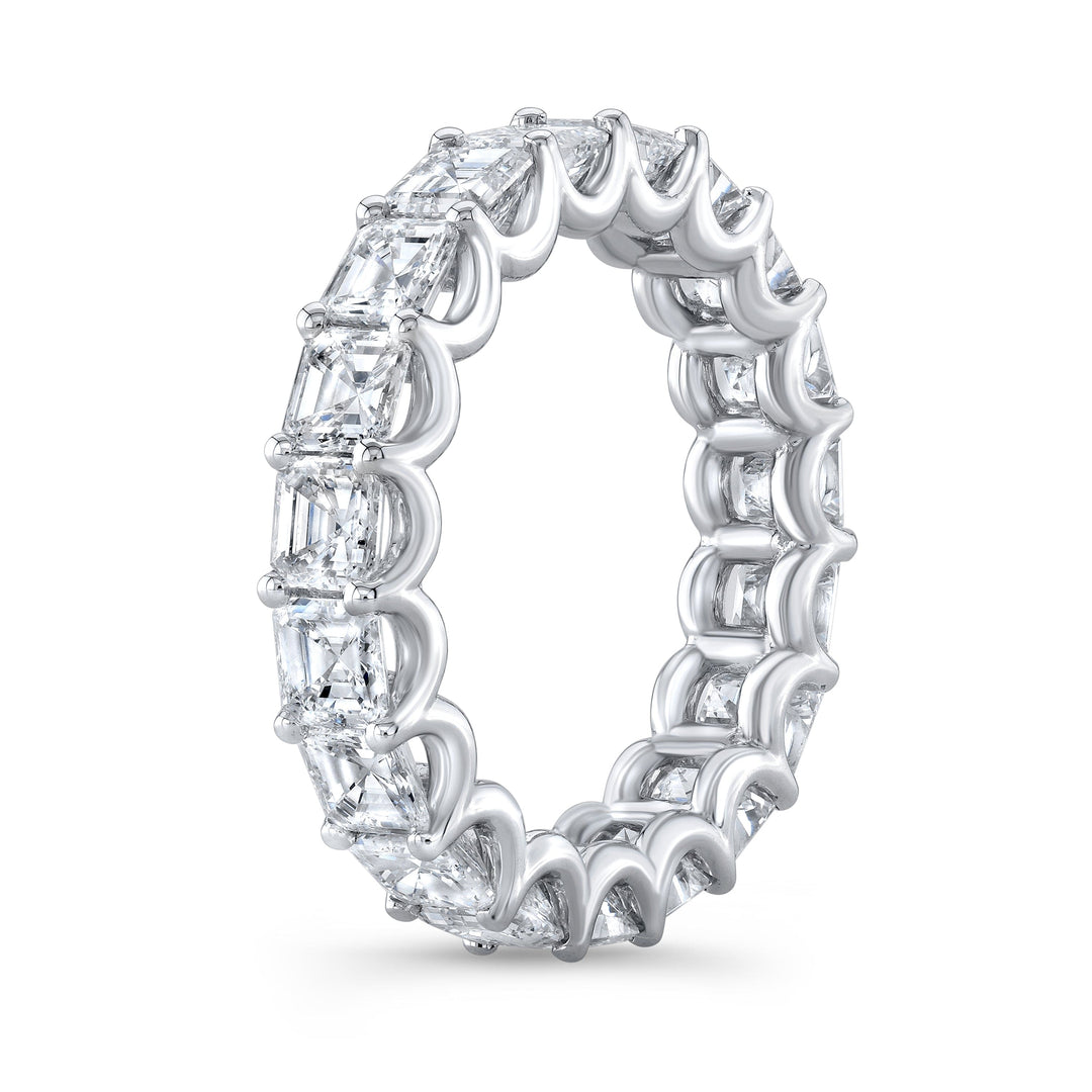Lab Grown Eternity Band Asscher Cut (Square Emerald)